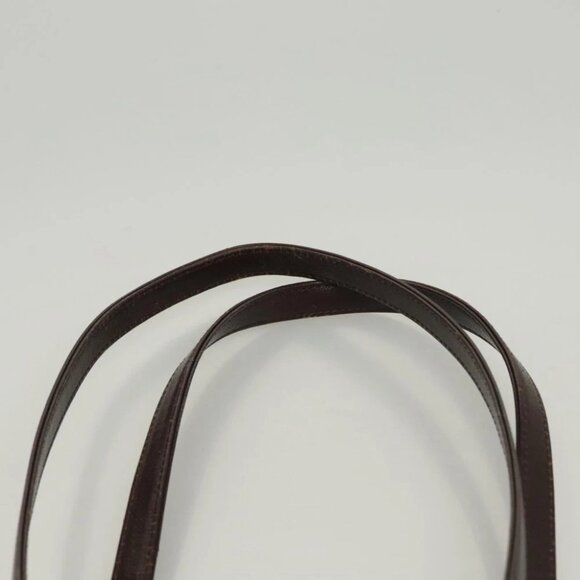 BURBERRY Nova Check Shoulder Bag Canvas Beige Gold Auth 123802 - Picture 10 of 14